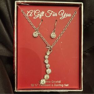 Crystal Earring and Necklace Set